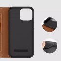 Dux Ducis Etui Dux Ducis Skin X2 do iPhone 14 Pro Max pokrowiec z magnetyczną klapką brązowy