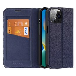Dux Ducis Etui Dux Ducis Skin X2 do iPhone 14 Pro Max pokrowiec z magnetyczną klapką niebieski