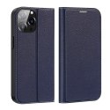 Dux Ducis Etui Dux Ducis Skin X2 do iPhone 14 Pro Max pokrowiec z magnetyczną klapką niebieski
