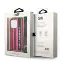 Karl Lagerfeld Eti na telefon Karl Lagerfeld KLHCP14XSTSTP do Apple iPhone 14 Pro Max 6,7" hardcase różowy/pink Color Stripes Strap