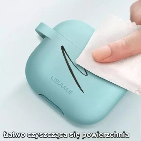 Usams Etui ochronne na słuchawki USAMS do Apple AirPods 3 silicon różowy/pink BH741AP03 (US-BH741) Usams Etui ochronne na słuchawki USAMS do Apple AirPods 3 silicon różowy/pink BH741AP03 (US-BH741)