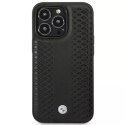 BMW Etui na telefon BMW BMHMP14X22RFGK do Apple iPhone 14 Pro Max 6,7" czarny/black Leather Diamond Pattern MagSafe