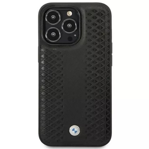 BMW Etui na telefon BMW BMHMP14X22RFGK do Apple iPhone 14 Pro Max 6,7" czarny/black Leather Diamond Pattern MagSafe BMW Etui na telefon BMW BMHMP14X22RFGK do Apple iPhone 14 Pro Max 6,7" czarny/black Leather Diamond Pattern MagSafe