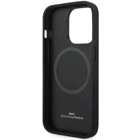 BMW Etui na telefon BMW BMHMP14X22RFGK do Apple iPhone 14 Pro Max 6,7" czarny/black Leather Diamond Pattern MagSafe BMW Etui na telefon BMW BMHMP14X22RFGK do Apple iPhone 14 Pro Max 6,7" czarny/black Leather Diamond Pattern MagSafe