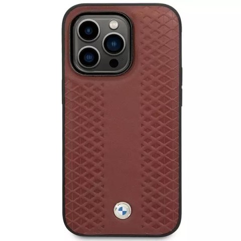 BMW Etui na telefon BMW BMHMP14X22RFGR do Apple iPhone 14 Pro Max 6,7" burgundowy/burgundy Leather Diamond Pattern MagSafe BMW Etui na telefon BMW BMHMP14X22RFGR do Apple iPhone 14 Pro Max 6,7" burgundowy/burgundy Leather Diamond Pattern MagSafe