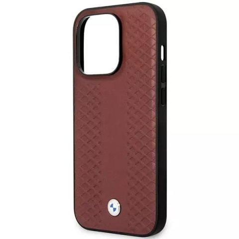 BMW Etui na telefon BMW BMHMP14X22RFGR do Apple iPhone 14 Pro Max 6,7" burgundowy/burgundy Leather Diamond Pattern MagSafe BMW Etui na telefon BMW BMHMP14X22RFGR do Apple iPhone 14 Pro Max 6,7" burgundowy/burgundy Leather Diamond Pattern MagSafe