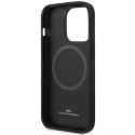 BMW Etui na telefon BMW BMHMP14X22RPSK do Apple iPhone 14 Pro Max 6,7" czarny/black Leather Seats Pattern MagSafe