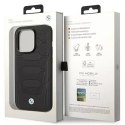 BMW Etui na telefon BMW BMHMP14X22RPSK do Apple iPhone 14 Pro Max 6,7" czarny/black Leather Seats Pattern MagSafe