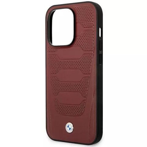 BMW Etui na telefon BMW BMHMP14X22RPSR do Apple iPhone 14 Pro Max 6,7" burgundowy/burgundy Leather Seats Pattern MagSafe BMW Etui na telefon BMW BMHMP14X22RPSR do Apple iPhone 14 Pro Max 6,7" burgundowy/burgundy Leather Seats Pattern MagSafe