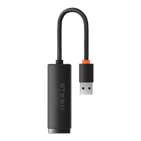 Baseus Adapter sieciowy Baseus Lite Series USB do RJ45, 100Mbps (czarny) Baseus Adapter sieciowy Baseus Lite Series USB do RJ45, 100Mbps (czarny)