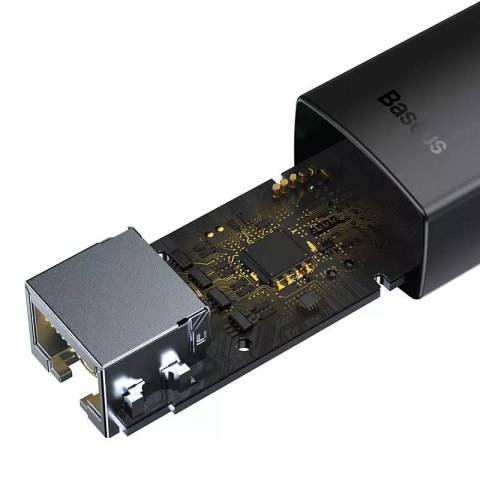 Baseus Adapter sieciowy Baseus Lite Series USB do RJ45, 100Mbps (czarny) Baseus Adapter sieciowy Baseus Lite Series USB do RJ45, 100Mbps (czarny)