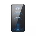 Baseus Baseus 2x szkło hartowane do iPhone 12 Pro / iPhone 12 z osłoną na głośnik + pozycjoner (SGBL060702) (case friendly)