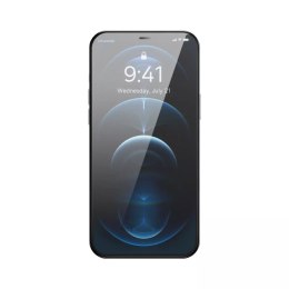 Baseus Baseus 2x szkło hartowane do iPhone 12 Pro / iPhone 12 z osłoną na głośnik + pozycjoner (SGBL060702) (case friendly)