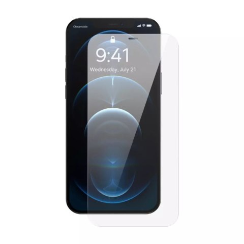 Baseus Baseus 2x szkło hartowane do iPhone 12 Pro / iPhone 12 z osłoną na głośnik + pozycjoner (SGBL060702) (case friendly) Baseus Baseus 2x szkło hartowane do iPhone 12 Pro / iPhone 12 z osłoną na głośnik + pozycjoner (SGBL060702) (case friendly)