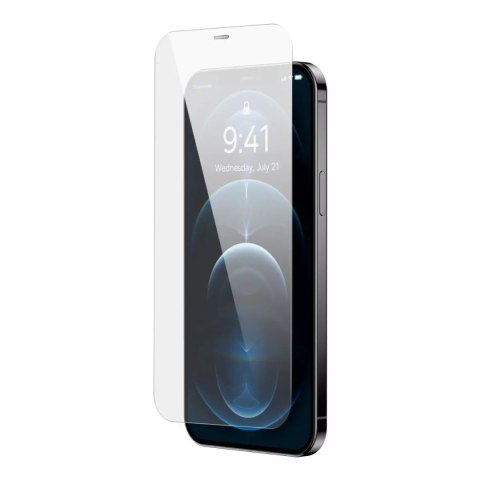 Baseus Baseus 2x szkło hartowane do iPhone 12 Pro / iPhone 12 z osłoną na głośnik + pozycjoner (SGBL060702) (case friendly) Baseus Baseus 2x szkło hartowane do iPhone 12 Pro / iPhone 12 z osłoną na głośnik + pozycjoner (SGBL060702) (case friendly)