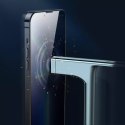 Baseus Baseus 2x szkło hartowane do iPhone 12 Pro / iPhone 12 z osłoną na głośnik + pozycjoner (SGBL060702) (case friendly)