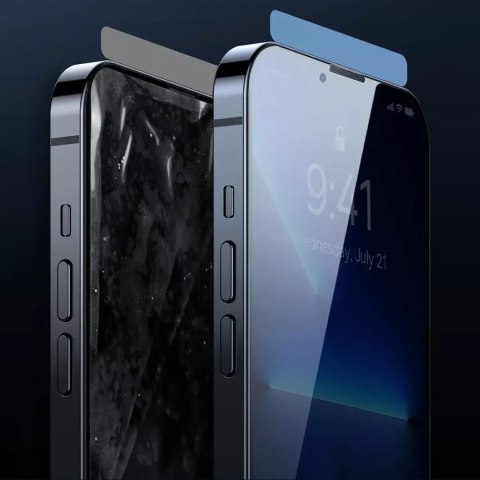 Baseus Baseus 2x szkło hartowane do iPhone 12 Pro / iPhone 12 z osłoną na głośnik + pozycjoner (SGBL060702) (case friendly) Baseus Baseus 2x szkło hartowane do iPhone 12 Pro / iPhone 12 z osłoną na głośnik + pozycjoner (SGBL060702) (case friendly)