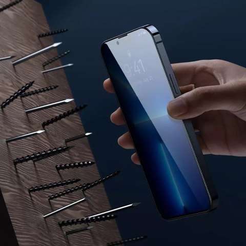 Baseus Baseus 2x szkło hartowane do iPhone 12 Pro / iPhone 12 z osłoną na głośnik + pozycjoner (SGBL060702) (case friendly) Baseus Baseus 2x szkło hartowane do iPhone 12 Pro / iPhone 12 z osłoną na głośnik + pozycjoner (SGBL060702) (case friendly)