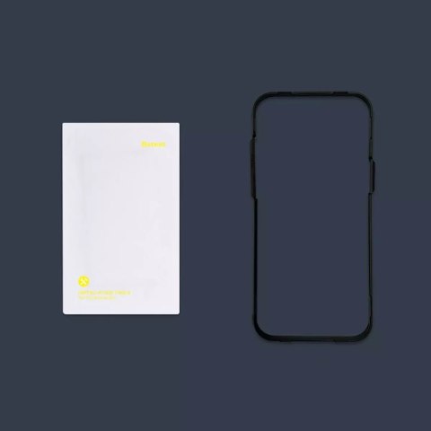 Baseus Baseus 2x szkło hartowane do iPhone 12 Pro / iPhone 12 z osłoną na głośnik + pozycjoner (SGBL060702) (case friendly) Baseus Baseus 2x szkło hartowane do iPhone 12 Pro / iPhone 12 z osłoną na głośnik + pozycjoner (SGBL060702) (case friendly)