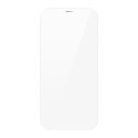 Baseus Baseus 2x szkło hartowane do iPhone 12 Pro / iPhone 12 z osłoną na głośnik + pozycjoner (SGBL060702) (case friendly)