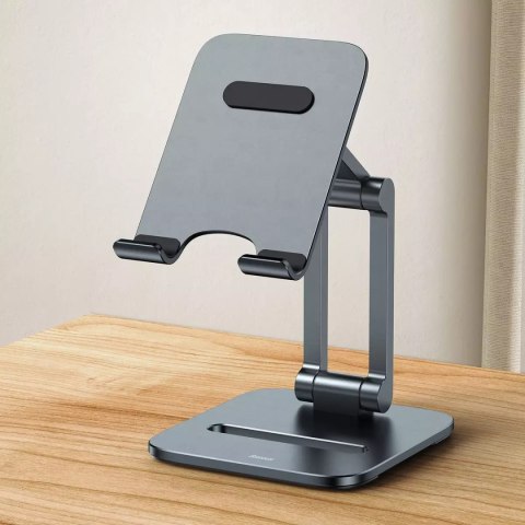 Baseus Baseus Desktop Biaxial Foldable podstawka/stojak metalowy do smartfona szary (LUSZ000013) Baseus Baseus Desktop Biaxial Foldable podstawka/stojak metalowy do smartfona szary (LUSZ000013)