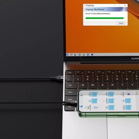 Baseus Baseus Flash Series Ⅱ kabel 3w1 do szybkiego ładowania USB-A do USB-C / Micro-USB / Lightning 66W 480Mb/s 1.2m czarny Baseus Baseus Flash Series Ⅱ kabel 3w1 do szybkiego ładowania USB-A do USB-C / Micro-USB / Lightning 66W 480Mb/s 1.2m czarny