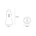 Baseus Baseus Golden Contactor Pro ładowarka samochodowa USB-A + 2x USB-C 65W ciemnoszary (CGJP010013)