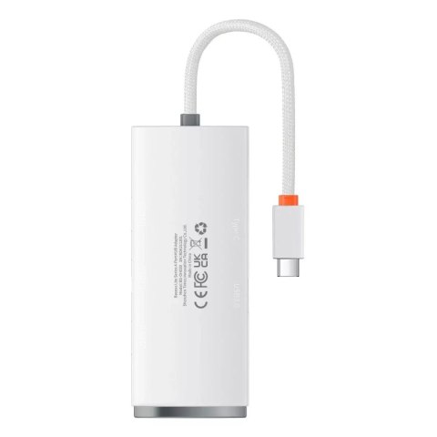 Baseus Baseus Lite Series przejściówka HUB USB Typ C - 4x USB 3.0 25cm biały (WKQX030302) Baseus Baseus Lite Series przejściówka HUB USB Typ C - 4x USB 3.0 25cm biały (WKQX030302)