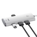 Baseus Baseus Lite Series przejściówka HUB USB Typ C - 4x USB 3.0 25cm biały (WKQX030302)