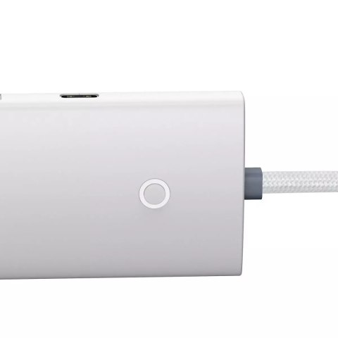 Baseus Baseus Lite Series przejściówka HUB USB Typ C - 4x USB 3.0 25cm biały (WKQX030302) Baseus Baseus Lite Series przejściówka HUB USB Typ C - 4x USB 3.0 25cm biały (WKQX030302)