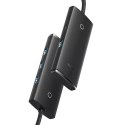 Baseus Hub 4w1 Baseus Lite Series USB-C do 4x USB 3.0 + USB-C, 2m (czarny)