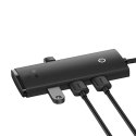 Baseus Hub 4w1 Baseus Lite Series USB-C do 4x USB 3.0 + USB-C, 2m (czarny)