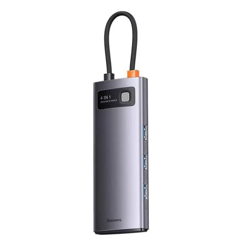 Baseus Hub 4w1 Baseus Metal Gleam Series, USB-C do 4x USB 3.0 Baseus Hub 4w1 Baseus Metal Gleam Series, USB-C do 4x USB 3.0