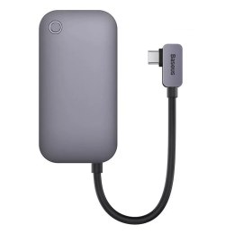 Baseus Hub 6in1 Baseus PadJoy Series USB-C do USB 3.0 + HDMI + USB-C PD + jack 3.5mm + SD/TF (szary)