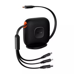 Baseus Kabel USB-C Baseus Traction 3w1 USB-C / Lightning / Micro 100W 1.7m (czarny)