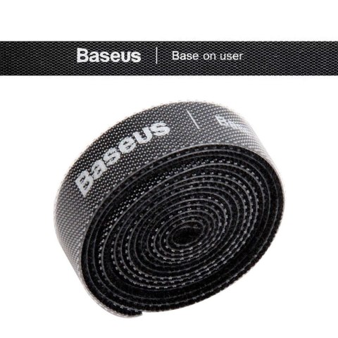 Baseus Taśma rzepowa Baseus organizer kabli przewodów Colourful Circle Velcro Straps 1m Czarny Baseus Taśma rzepowa Baseus organizer kabli przewodów Colourful Circle Velcro Straps 1m Czarny