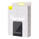 Baseus Uniwersalne etui wodoodporne Baseus Cylinder do smartfonów (białe)