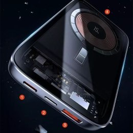 Usams USAMS Powerbank PB67 10000mAh 15W QC3.0+PD Magnetic Wireless Fast Charge stalowy/tarnish 10KCD18401 (US-CD184)