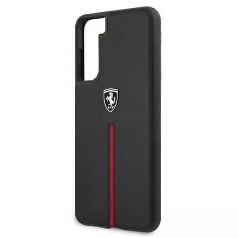 Ferrari Etui na telefon Ferrari Hardcase do Samsung Galaxy S21 Plus czarny/black hardcase Off Track Leather Nylon Stripe Ferrari Etui na telefon Ferrari Hardcase do Samsung Galaxy S21 Plus czarny/black hardcase Off Track Leather Nylon Stripe