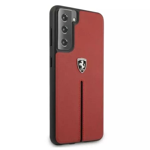 Ferrari Etui na telefon Ferrari Hardcase do Samsung Galaxy S21 Plus czerwony/red hardcase Off Track Leather Nylon Stripe Ferrari Etui na telefon Ferrari Hardcase do Samsung Galaxy S21 Plus czerwony/red hardcase Off Track Leather Nylon Stripe