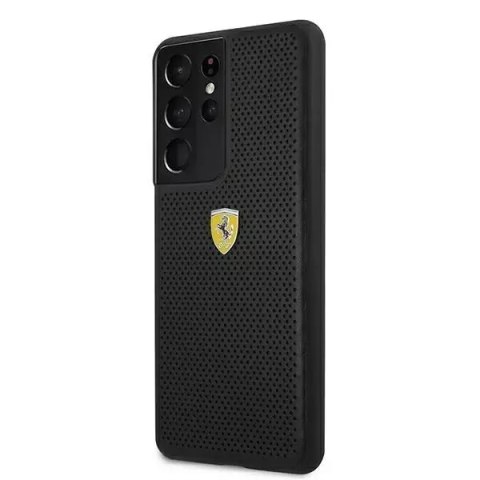 Ferrari Etui na telefon Ferrari Hardcase do Samsung Galaxy S21 Ultra czarny/black hardcase On Track Perforated Ferrari Etui na telefon Ferrari Hardcase do Samsung Galaxy S21 Ultra czarny/black hardcase On Track Perforated