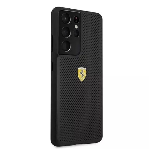 Ferrari Etui na telefon Ferrari Hardcase do Samsung Galaxy S21 Ultra czarny/black hardcase On Track Perforated Ferrari Etui na telefon Ferrari Hardcase do Samsung Galaxy S21 Ultra czarny/black hardcase On Track Perforated