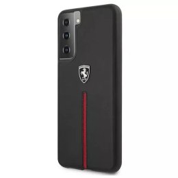 Ferrari Etui na telefon Ferrari Hardcase do Samsung Galaxy S21 czarny/black hardcase Off Track Leather Nylon Stripe