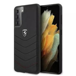 Ferrari Etui na telefon Ferrari Hardcase do Samsung Galaxy S21 czarny/black hardcase Off Track Quilted