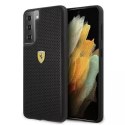 Ferrari Etui na telefon Ferrari Hardcase do Samsung Galaxy S21 czarny/black hardcase On Track Perforated