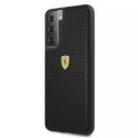 Ferrari Etui na telefon Ferrari Hardcase do Samsung Galaxy S21 czarny/black hardcase On Track Perforated