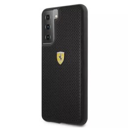 Ferrari Etui na telefon Ferrari Hardcase do Samsung Galaxy S21 czarny/black hardcase On Track Perforated