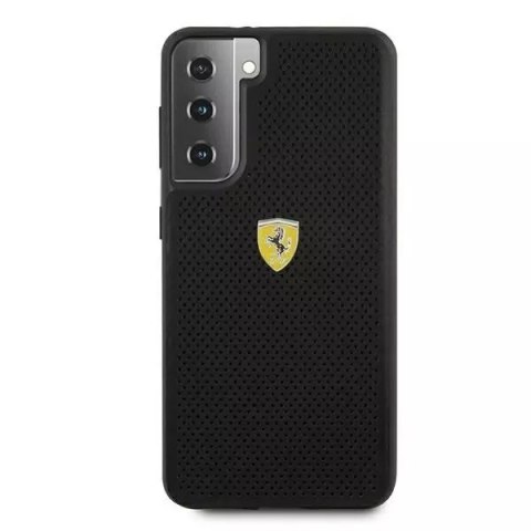 Ferrari Etui na telefon Ferrari Hardcase do Samsung Galaxy S21 czarny/black hardcase On Track Perforated Ferrari Etui na telefon Ferrari Hardcase do Samsung Galaxy S21 czarny/black hardcase On Track Perforated