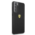 Ferrari Etui na telefon Ferrari Hardcase do Samsung Galaxy S21 czarny/black hardcase On Track Perforated