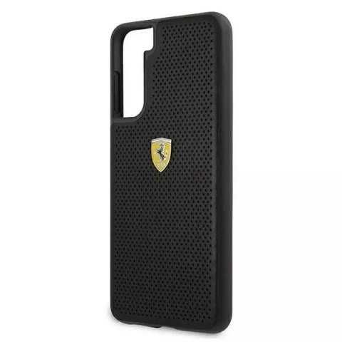 Ferrari Etui na telefon Ferrari Hardcase do Samsung Galaxy S21 czarny/black hardcase On Track Perforated Ferrari Etui na telefon Ferrari Hardcase do Samsung Galaxy S21 czarny/black hardcase On Track Perforated